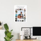 Quinn 21. Geburtstag Foto-Zeitstrahl Poster (Heimbüro)