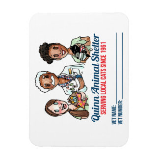 Quinn Animal Shelter vet info-Magnet Magnet