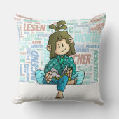 Quinn - Buch lesen Kissen (Vorderseite)