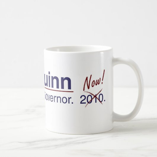 Quinn für Gouverneur Kaffeetasse (Rechts)
