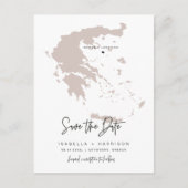 QUINN Griechenland Save the Date Karte (bewegliche (Vorderseite)