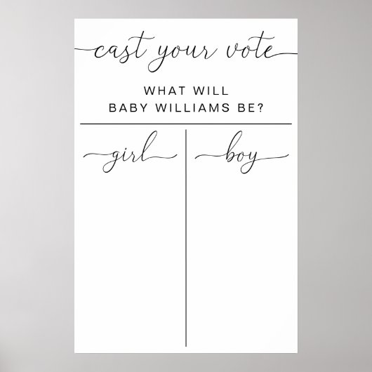 Quinn hat Ihre Abstimmung über das Geschlecht offe Poster (Vorne)