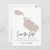 QUINN - Malta Karte Save the Date (bewegliches Her (Vorne/Hinten)