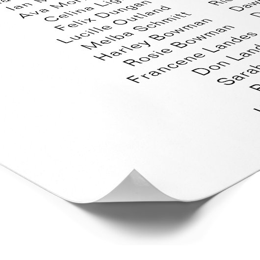 Quinn Minimal 3 Sitzplatine Poster (Ecke)