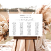 Quinn Minimal 4 Bankett Tischplatine Poster