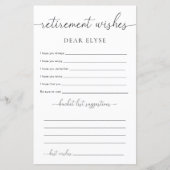 Quinn Minimalistisch Retirement wünscht (Vorderseite)