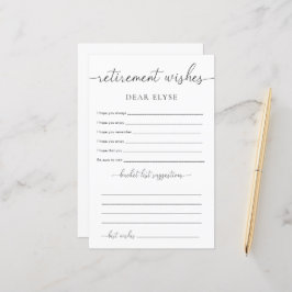 Quinn Minimalistisch Retirement wünscht