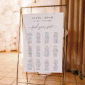 Quinn Modernes Minimal 12 Tisch Plakat