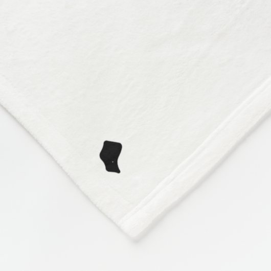 Quinn Name bedeutet Minimal Moderne Schwarz-weiße Fleecedecke (Ecke)