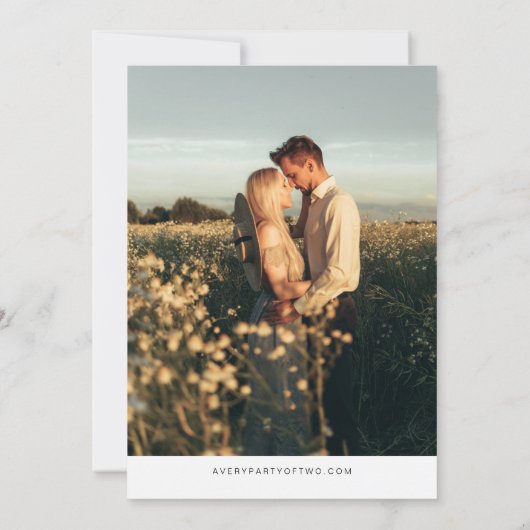 QUINN NEW HAMPSHIRE Blush Map Foto Save the Date Einladung (Rückseite)