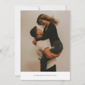 QUINN NEW YORK Blush Pink Map Foto Save the Date Einladung (Rückseite)