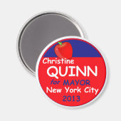 Quinn NYC Mayor 2013 Magnet (Vorderseite/Rückseite)