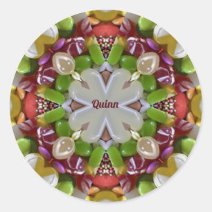 QUINN ~ OSTKANDY ~ RUNDER AUFKLEBER