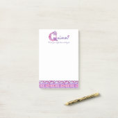 Quinn personalisierter Q-Name bedeutet Post Notize Post-it Klebezettel (Auf Schreibtisch)