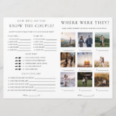 Quinn Script Brautparty-Spielheft Einladung (Rückseite)