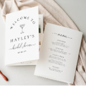 Quinn Script Bridal Shower Game and Menu Booklet