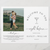 Quinn Script Hochzeitsprobe-Abendessen-Spiel Heft Flyer (Vorne)