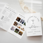 Quinn Script Hochzeitsprobe-Abendessen-Spiel Heft Flyer