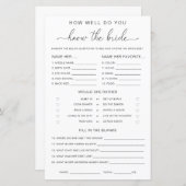 Quinn Script wie gut kennen Sie das Bride-Spiel (Vorne/Hinten)