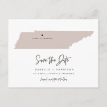 QUINN - Tennessee Karte Save the Date Bewegliches 