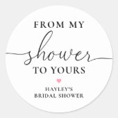 Quinn von meiner Dusche zu deiner Seife Runder Aufkleber (Vorderseite)