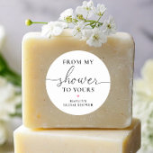 Quinn von meiner Dusche zu deiner Seife Runder Aufkleber