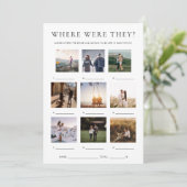 Quinn, wo sie Urlaub Foto Game Einladung (Stehend Vorderseite)