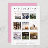 Quinn, wo sie Urlaub Foto Game Einladung (Vorne/Hinten)