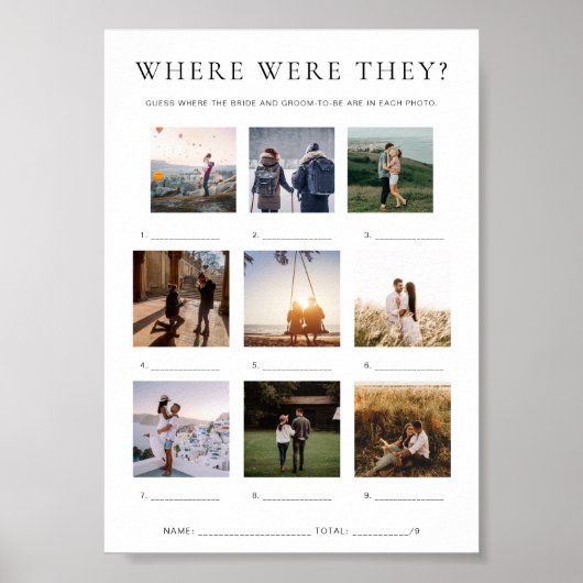 Quinn, wo sie Urlaub Foto Game Poster (Vorne)