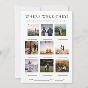 Quinn Wo waren sie Urlaubsfoto-Spiel Einladung