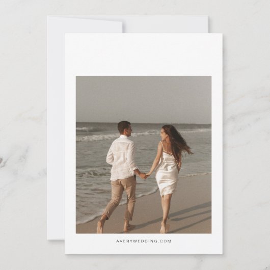 QUINN World Map Reiseziel Save the Date Einladung (Rückseite)