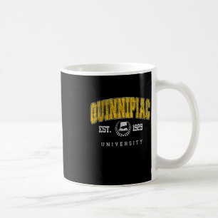 Quinnipiac Arch Vintage College Athletik Sports De Kaffeetasse