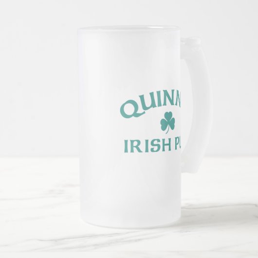Quinn's Irish Pub Mattglas Bierglas (VorderseiteRechts)
