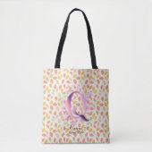 Quinns verzaubertes Blut - Boho-Floral-Monogramm Q Tasche (Vorderseite)