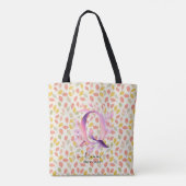 Quinns verzaubertes Blut - Boho-Floral-Monogramm Q Tasche (Rückseite)