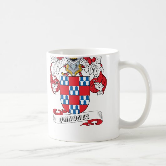 Quinon-Familienwappen Kaffeetasse (Rechts)