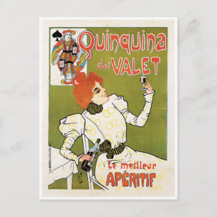 Quinquina Du Valet Le Meilleur Aperitif Getränk An Postkarte