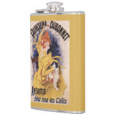 Quinquina Dubonnet Aperitif-förderndes Plakat Flachmann (Links)