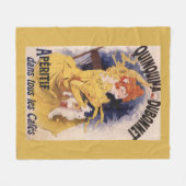 Quinquina Dubonnet Aperitif-förderndes Plakat Fleecedecke (Vorderseite (Horizontal))