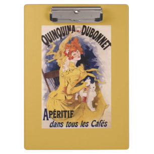 Quinquina Dubonnet Aperitif-förderndes Plakat Klemmbrett
