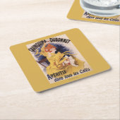 Quinquina Dubonnet Aperitif-förderndes Plakat Rechteckiger Pappuntersetzer (angewinkelt)