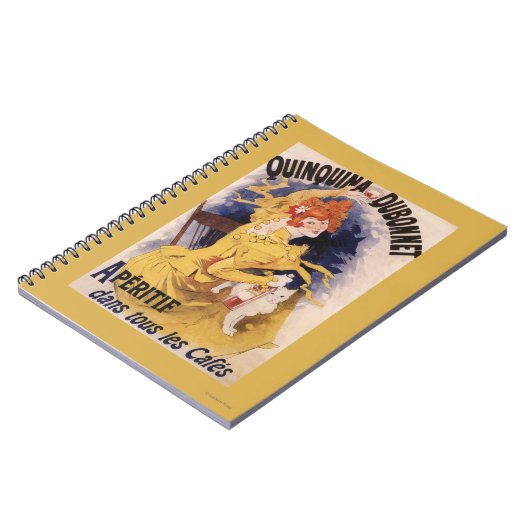 Quinquina Dubonnet Aperitif Werbeplakat Notizblock (Linke Seite)