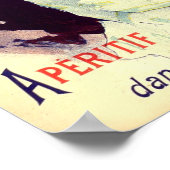 Quinquina Dubonnet Vintage französische Werbung Poster (Ecke)