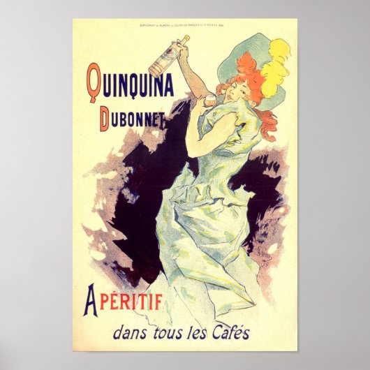 Quinquina Dubonnet Vintage französische Werbung Poster (Vorne)