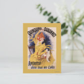 Quinquinquina Dubonnet Aperitif Promotional Poster Postkarte (Stehend Vorderseite)