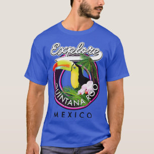 Quintana Roholbox Beach mexico Reisepatch T-Shirt