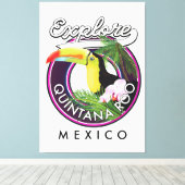 Quintana Roo holbox Strand mexico. Leinwanddruck (Insitu (Holzboden))