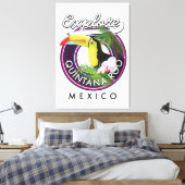 Quintana Roo holbox Strand mexico. Leinwanddruck (Insitu (Schlafzimmer))