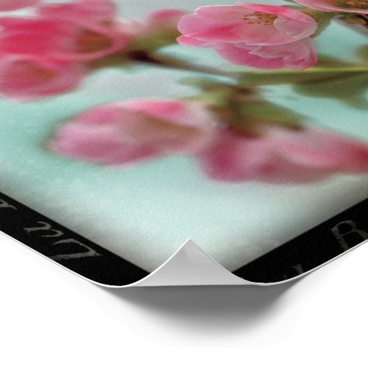 Quinte Blüten Poster (Ecke)