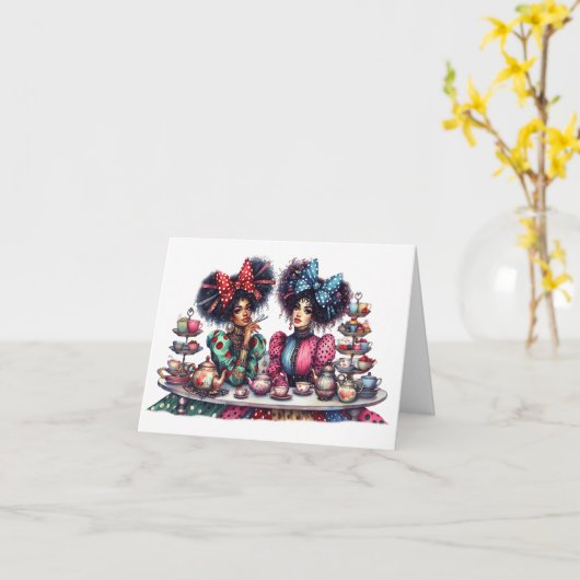 Quintessent Quirky Cuppa Time Karte (Gelbe Blume)